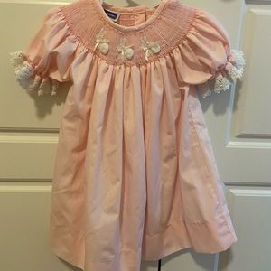 Sweet, pink bunny dress size: 9 mos worn once